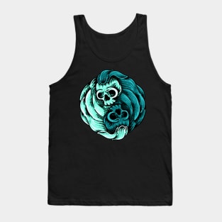 Yin Yang Skull Tank Top